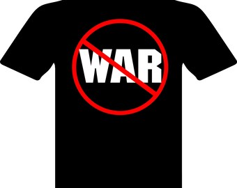 Anti-War Protest T-Shirt - Stop Conflict & Peace Activist Graphic Tee - Bold Statement Apparel