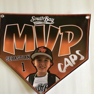 12 Baseball little league pennants