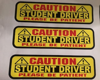 Student Driver Car Magnet – High Visibility Safety Sign