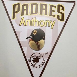 12 Baseball little league pennants