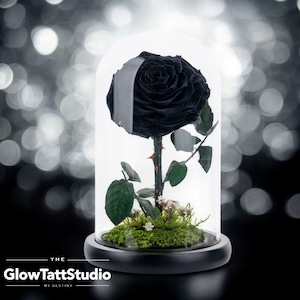 Forever Rose in Glass Dome - Preserved Flower Gift for Wedding ...
