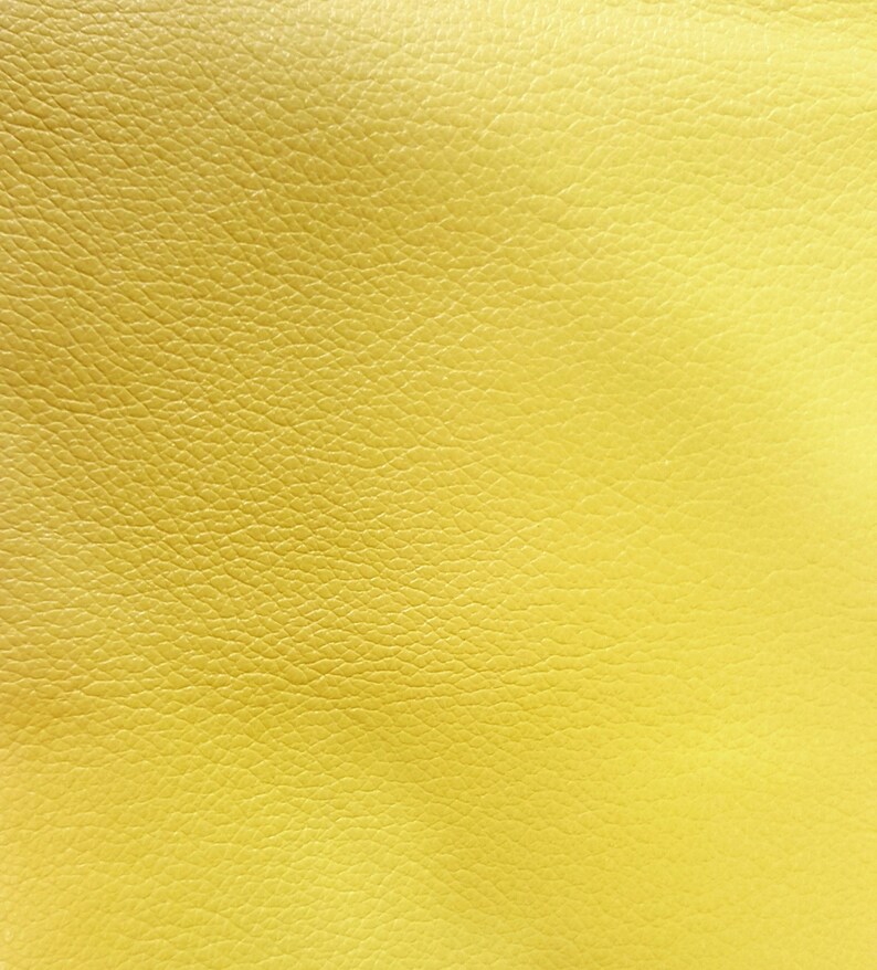 Bright Yellow Pebbled Cowhide Leather CLOSEOUT SALE!! RockStockSupplyHouse Lth14 8x10-3.5 oz