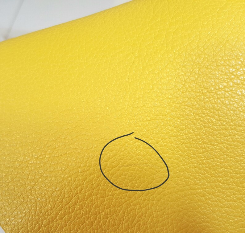 Bright Yellow Pebbled Cowhide Leather CLOSEOUT SALE!! RockStockSupplyHouse Lth14 8x10-3.5 oz