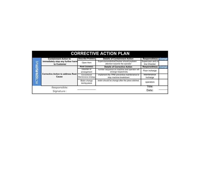 5 Whys Excel Template /root Cause Analysis Template | Fishbone Analysis ...