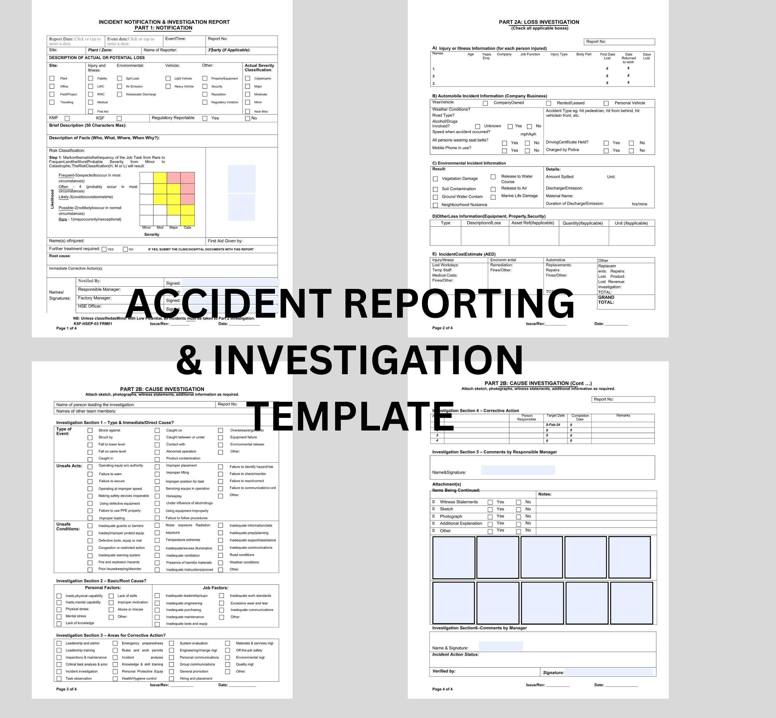 Workplace Safety Bundle , Health & Safety Templates ,OSHA Compliance ...
