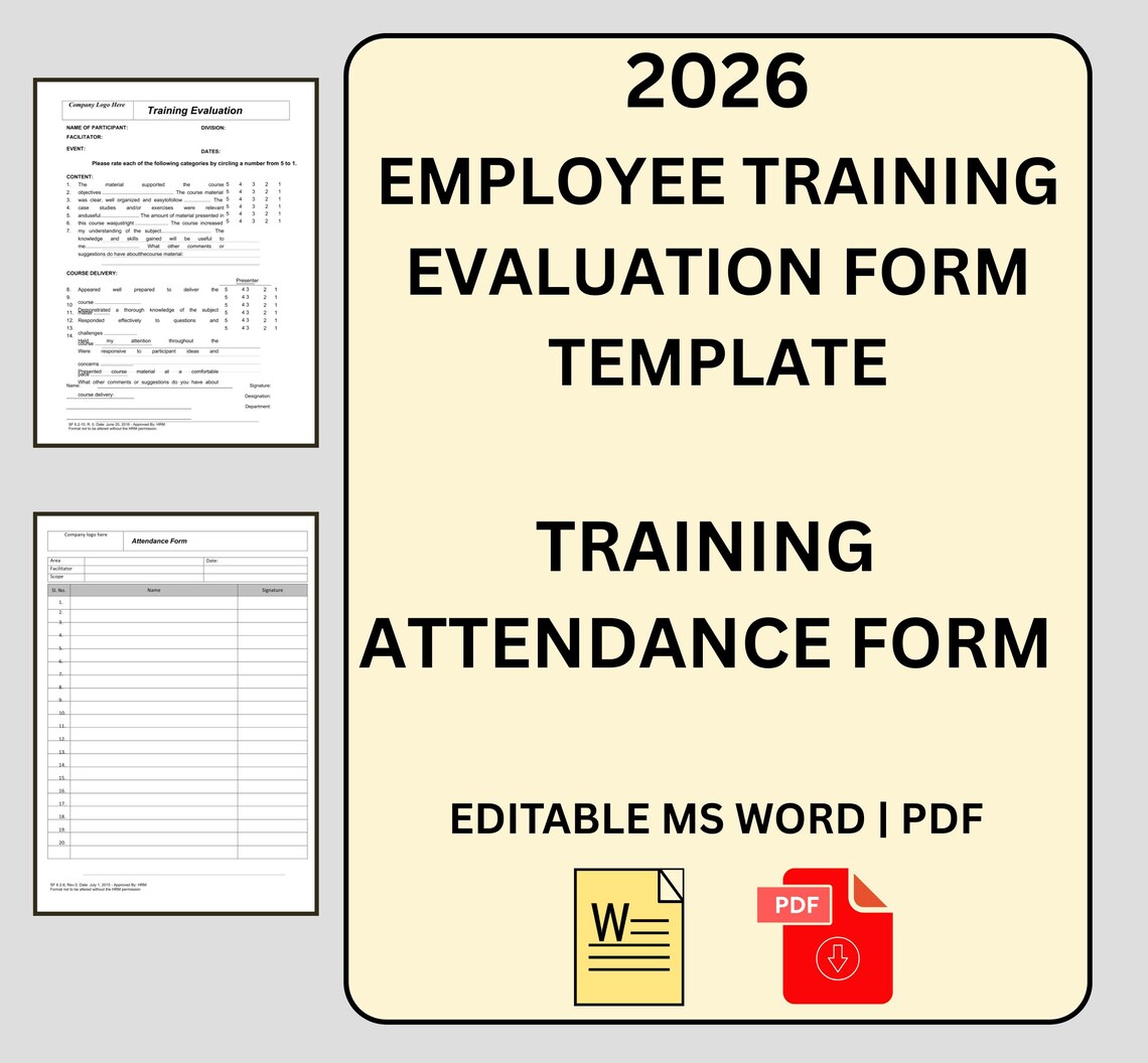 Training Effectiveness Form Example Employee Training Evaluation Form Template|staff Training Assessment ...
