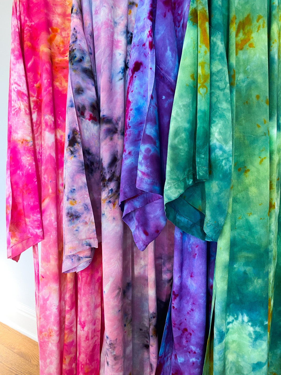 MATERIAL GIRL 100 Bamboo Rayon Robe / Tie Dye Robe / Rayon Etsy