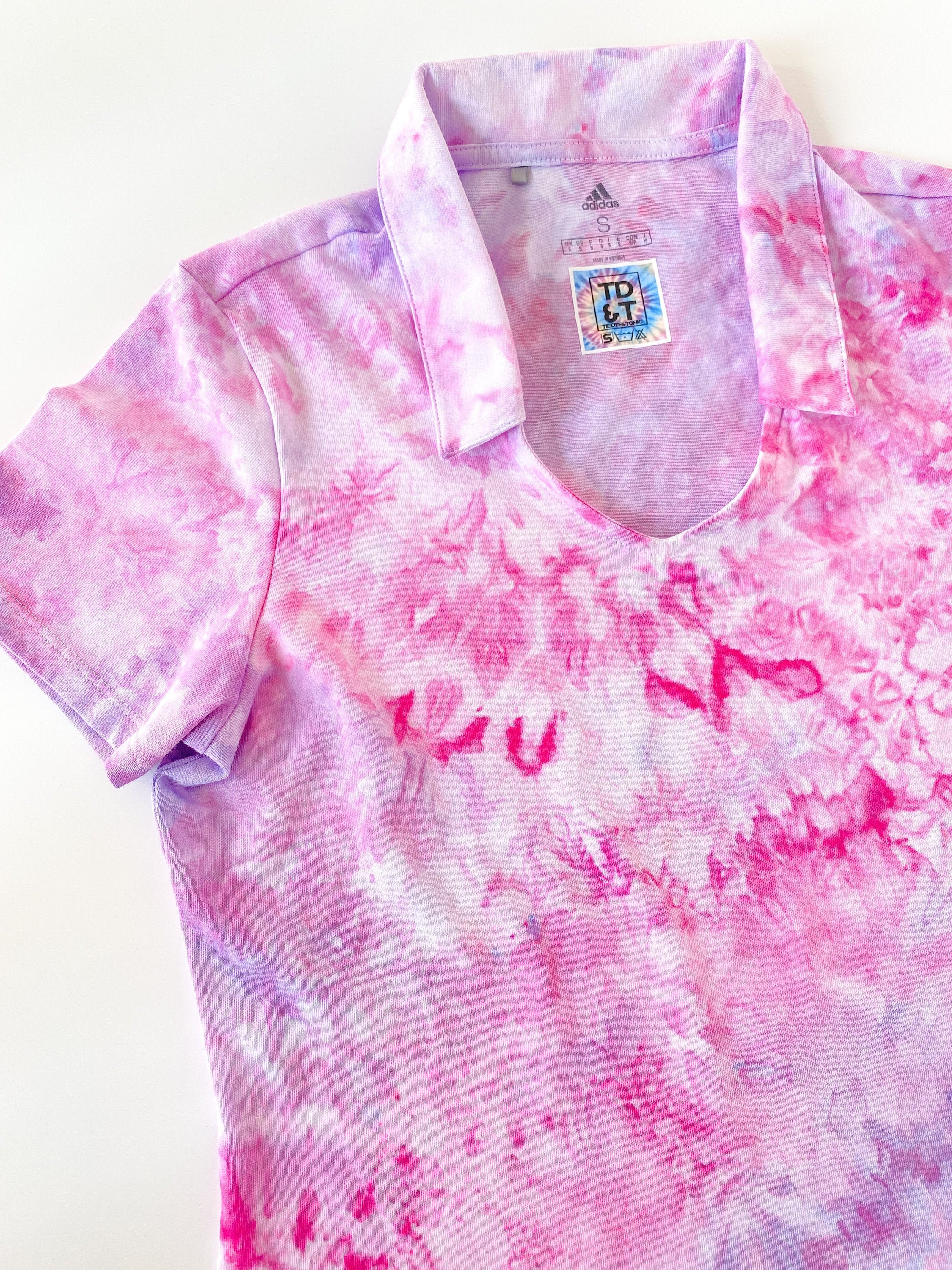 tie dye golf shirt women's