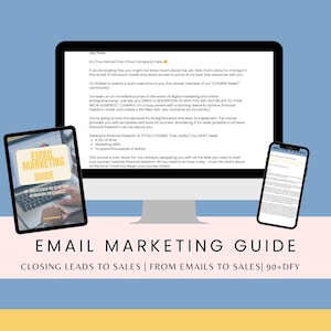 Email Marketing Guide | 90+ Done for You Emails | Digital Marketing
