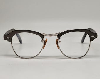 Vintage Bausch & Lomb 12K GF Bifocal Eye Glasses Eyeglasses Frame 20 - 44