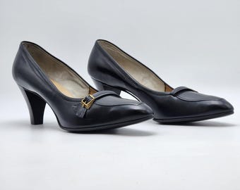 Zapatos de plataforma clásicos de cuero negro 'Fenton Last' para mujer de Saks Fifth Avenue, 9.5