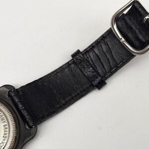 Swiss Army 330 Water Resistent Swiss Wristwatch Leather Band - New Battery image 8