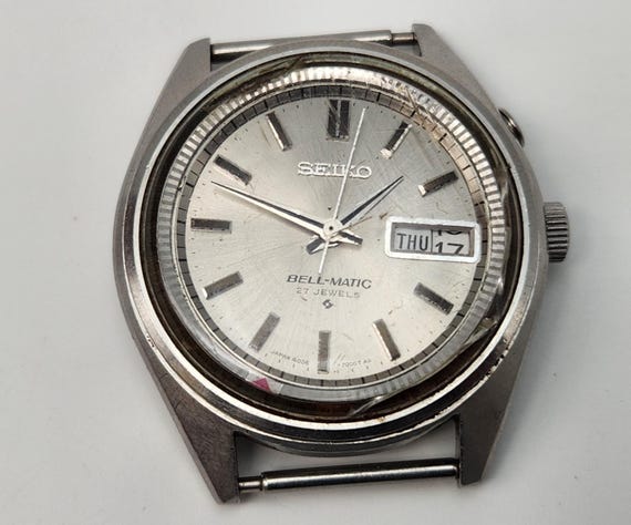 Vintage Seiko Bell-Matic 27 Jewels Day-Date Automatic Wristwatch - Needs Service