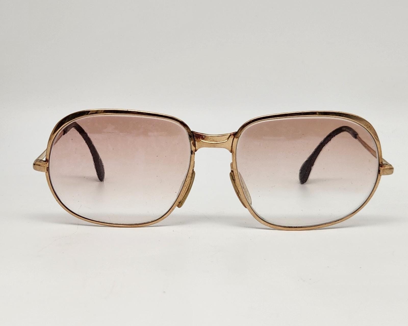 Marwitz Silver Frame Brown Lens Sunglasses MARWITZ Gold Plated Sunglasses Vintage Square Small Optima  main image 3
