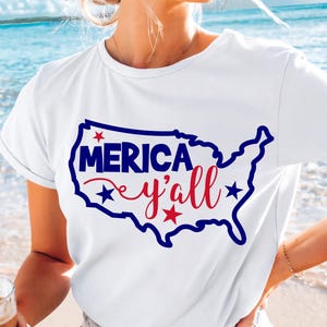 USA Pride Geschenk - 4. Juli USA Karte T-Shirt, Patriotische USA Karte Shirt, Unabhängigkeitstag T-Shirt, Amerika Shirt, Merica Shirt