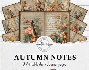 ヴィンテージ ミュージカル バード エフェメラ：ジャンクジャーナル