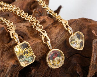 Klarglas Floating Medaillon, DIY Zubehör Memory Box, Birthstone Charm, Erinnerungsgeschenk, Valentinstag Geschenk, Muttertagsgeschenk