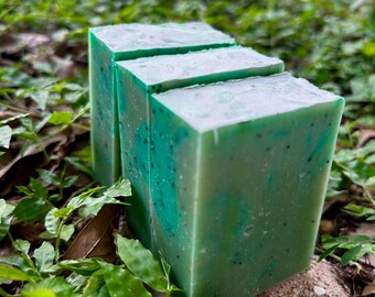 Rosemary Eucalyptus Herbal Poppy Seed Handmade Vegan Soap