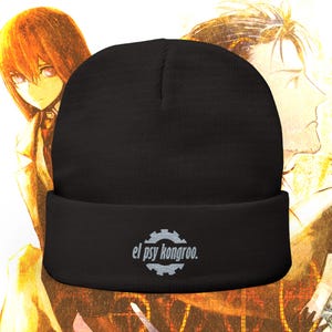 Embroidered Steins Gate Inspired Knit Beanie