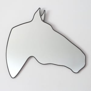 Horse Mirror Right Handmade Horse Wall Mirror Shaped Outline Silhouette Equestrian Pferd Cheval Caballo Kentucky Derby
