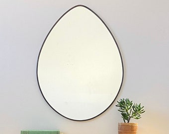 Egg Shaped Mirror Handmade Wall Mirror Oval Wall Mirror Miroir Round Oblong Circle