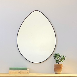 Egg Shaped Mirror Handmade Wall Mirror Oval Wall Mirror Miroir Round Oblong Circle