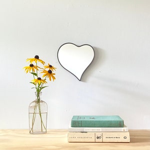 Heart Mirror No. 2 / Handmade Wall Mirror Valentines Day Cœur Miroir Heart Shaped Mirror Wall Hanging Wall Decor