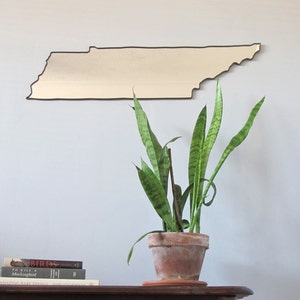 Tennessee Mirror / Wall Mirror State Outline Silhouette Shape Art University Of UT Vols Nashville image 2