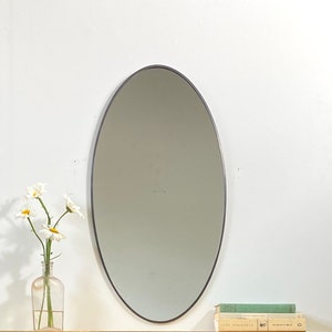 Oval Mirror Handmade Wall Mirror Wall Mirror Miroir Round Oblong Circle 14 x 26 image 4