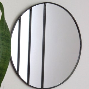 Circle Mirror Handmade Leaded Wall Mirror Round Mirror Oval Ombre Small image 4