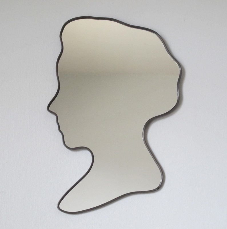 Cameo Bust Mirror / Handmade Wall Mirror Silhouette Outline Etsy