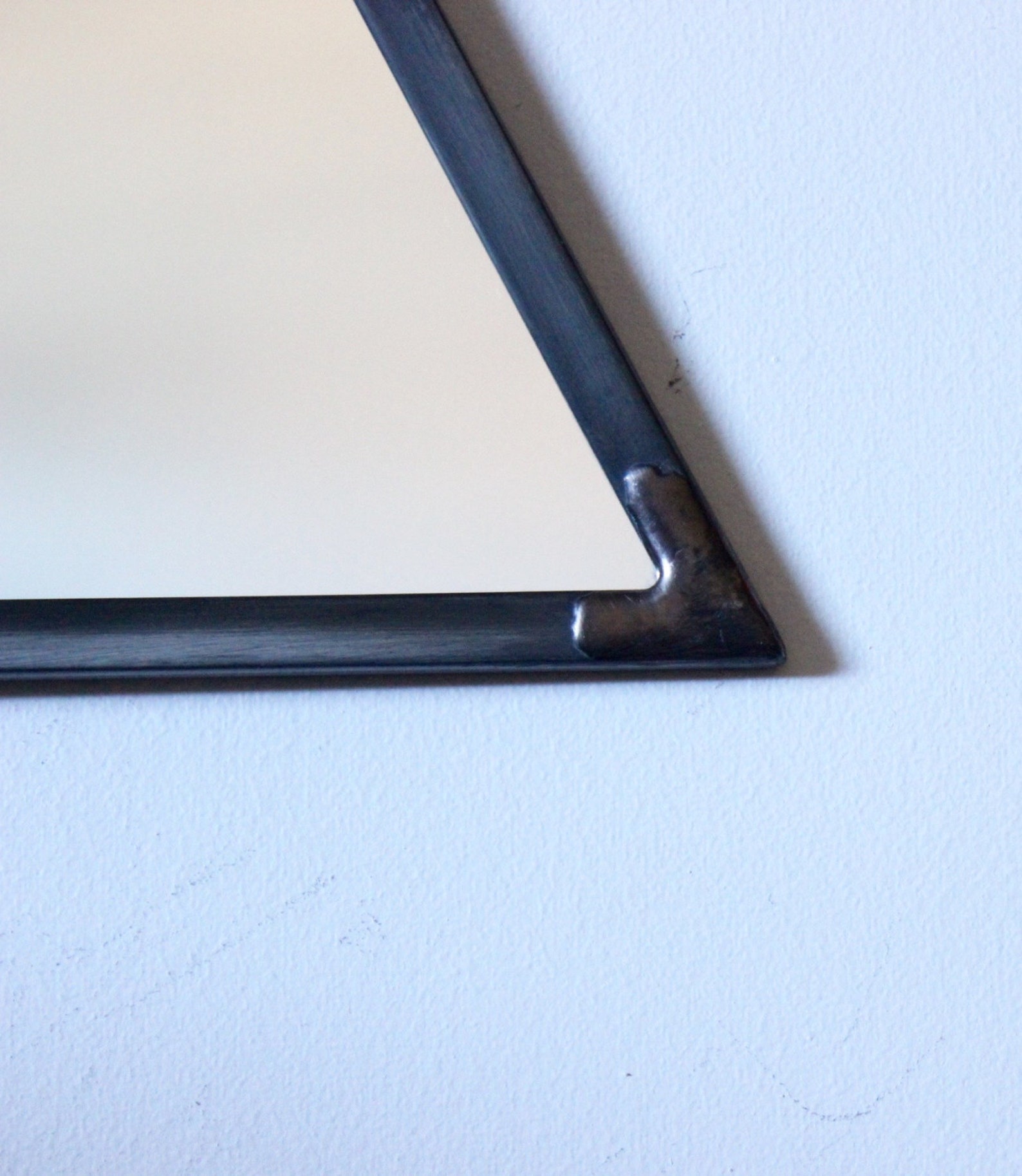 Triangle Circle Wall Mirror Geometric / Large Handmade Wall Etsy