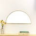 Half Circle Mirror Brass Border Handmade Wall Mirror Round Mirror Oval Modern Gold Metal Frame Flux Glass Etsy TV Television Commercial 