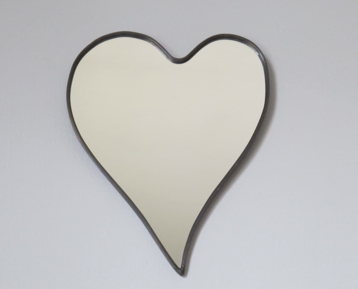 Heart Mirror No. 1 / Handmade Wall Mirror Heart Shape Art Etsy