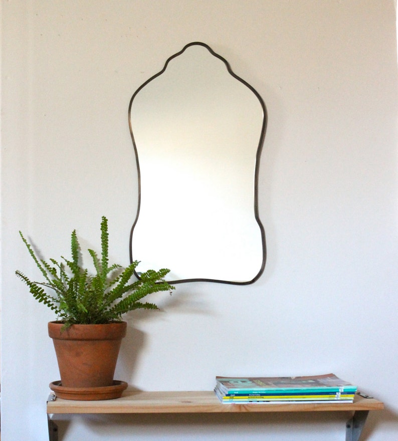 Oval Mirror Handmade Wall Mirror Wall Mirror Miroir Oblong Etsy
