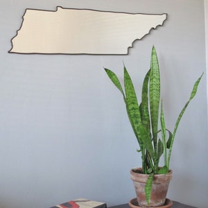 Tennessee Mirror / Wall Mirror State Outline Silhouette Shape Art University Of UT Vols Nashville image 3