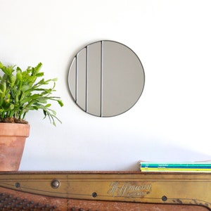 Circle Mirror Handmade Leaded Wall Mirror Round Mirror Oval Ombre Small