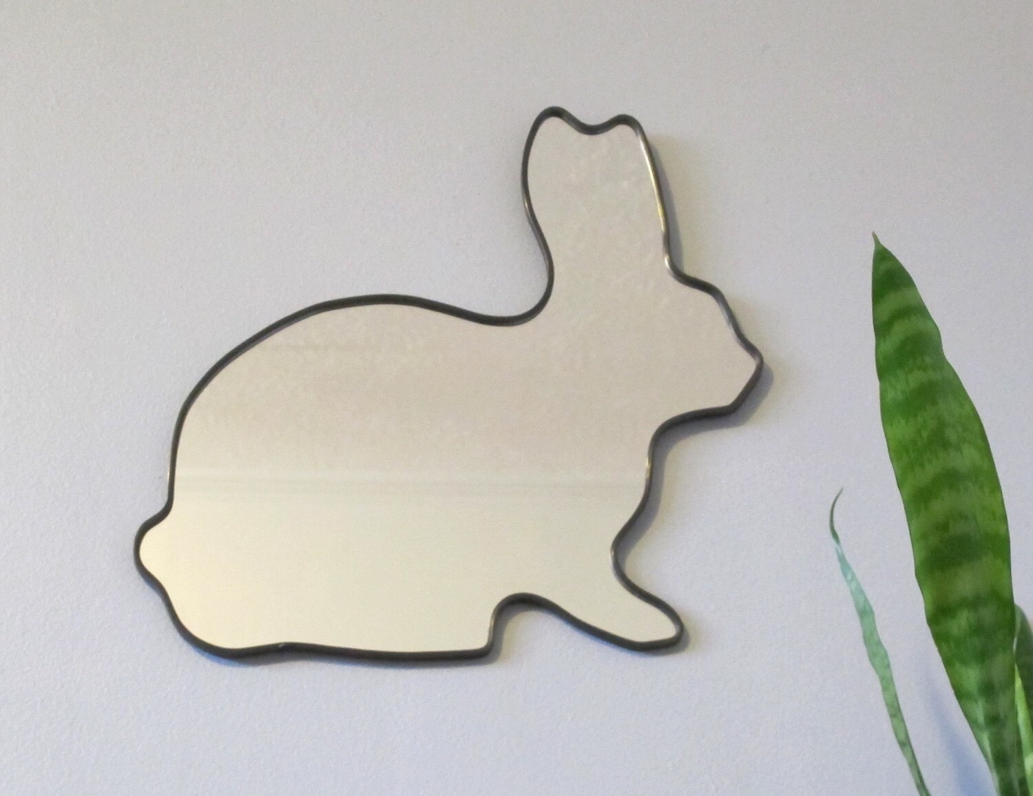 Rabbit Mirror / Handmade Wall Mirror Easter Bunny Hare Peter Etsy