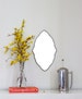 Oval Scalloped Mirror Handmade Wall Mirror Ornate Organic Wall Mirror Miroir 