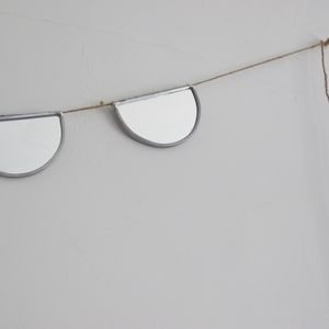 Pair Of Mirror Buntings Small Large Half Circle Banner Garland Strand Pair Of 2 Fluxglass Dennis Smith image 5