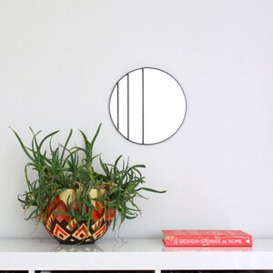 Circle Mirror Handmade Leaded Wall Mirror Round Mirror Oval Ombre Small image 3