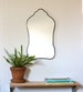 Oval Mirror Handmade Wall Mirror Wall Mirror Miroir Oblong Sculpted Organic Curved Curvy Scalloped 