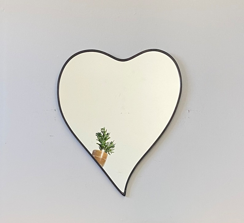 Large Heart Mirror / Handmade Wall Mirror Heart Shape Art Etsy