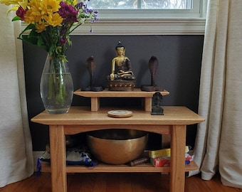 Buddhist floor style meditation altar. Free shipping (ON SALE)