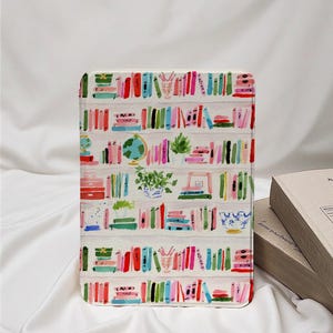 Bookshelf Drawings Kindle Case with Hand Strap for Paperwhite 12th/10th/11th Paperwhite 6''/6.8''/7'' Cover for Kindle 2022/2024 Case Cover