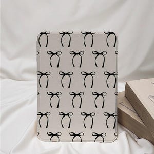 Black Bows Kindle Case with Hand Strap for Paperwhite 12th/10th/11th Paperwhite 6''/6.8''/7'' Cover for Kindle 2022/2024 Case Cover