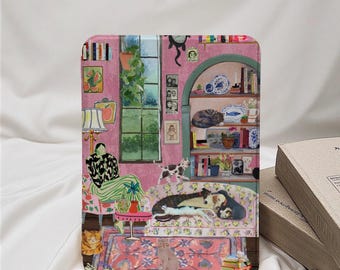 Art Photo Kindle Case With Hand Strap, kindle 6''/6.8''/7" case, Kindle paperwhite 12th/11th/10th case, Kindle 12/11/10, Kindle 2024 Case