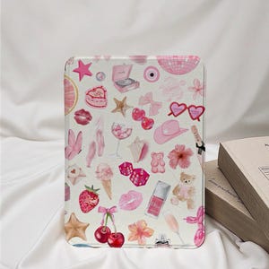 Scrapbook Collage Kindle Case With Hand Strap, Kindle Paperwhite 12th 7&quot;, All New Kindle Colorsoft, Paperwhite 11th 6.8&quot;,Kindle 11th 6&quot; Case