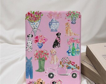 Pink Collage Kindle Paperwhite 12th 7" Case, All New Kindle Colorsoft, Custom Name Paperwhite 11th 6.8 Cover, Kindle 12th 2024,Kindle 6"case