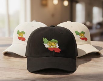 Casquette brodée Lion et soleil de Perse